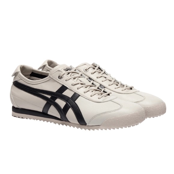 Onitsuka Tiger Mexico 66 Sneakers men's size 10 White Black Leather Low Top NEW - Picture 3 of 13
